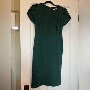 Calvin Klein Green Tulip Sleeve Dress size 4